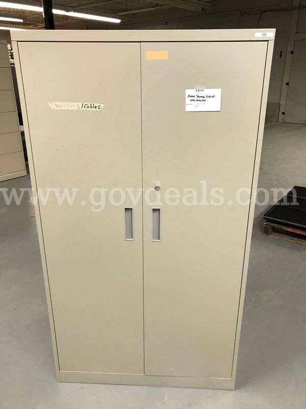Metal Storage Cabinet **No Shelves