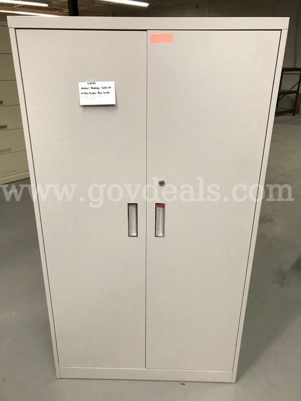 Metal Storage Cabinet w/Key Master Box Inside