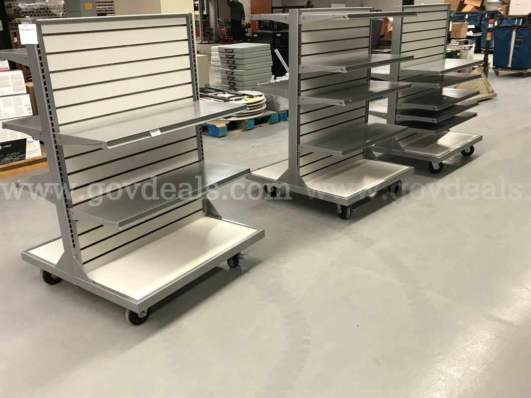 3 Rolling Shelf Displays