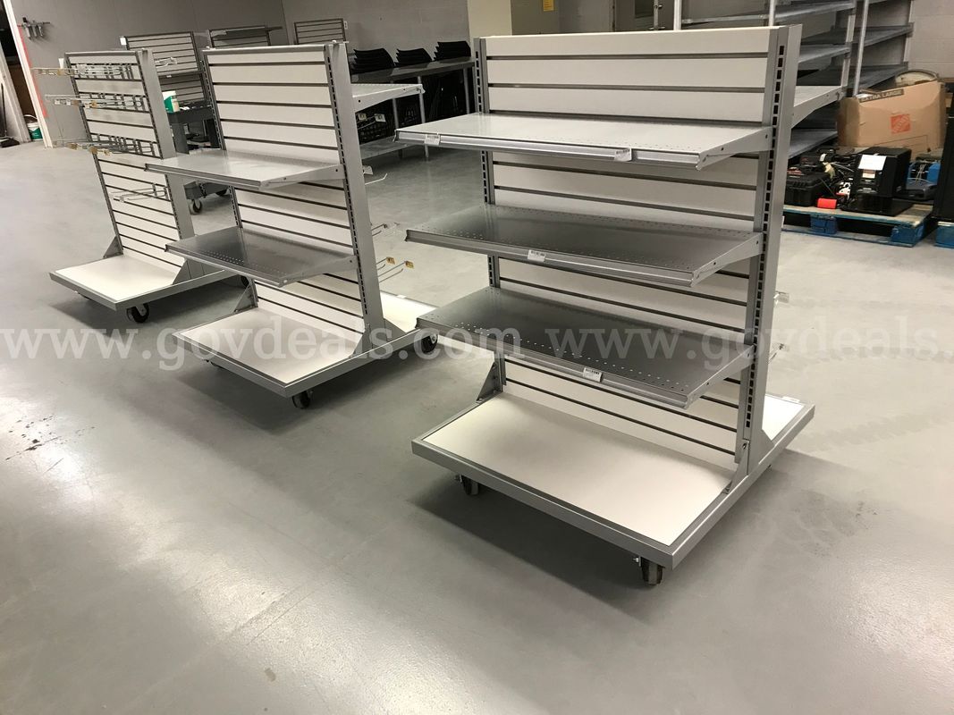 3 Rolling Shelf Displays