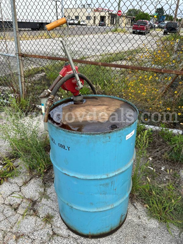 Diesel tank with pump