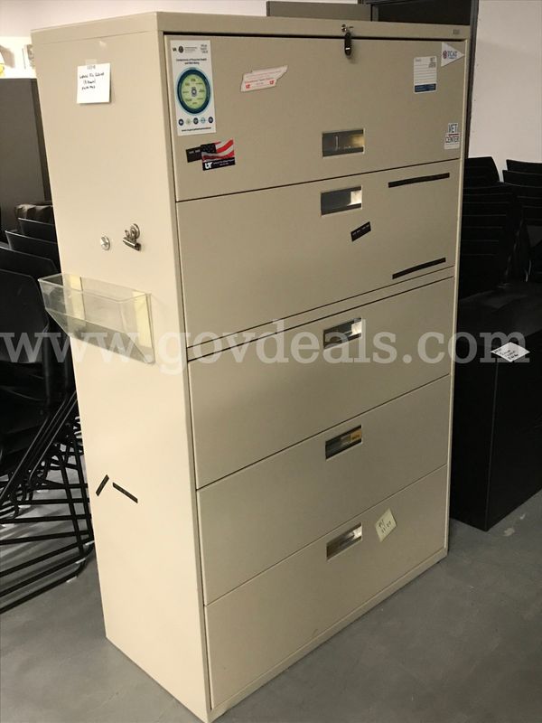 Lateral File Cabinet(5 Drawer)w/Key
