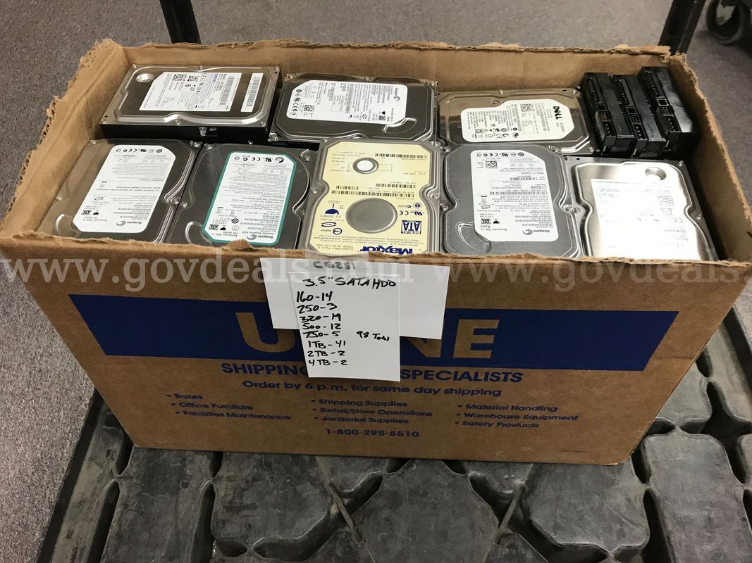 Erased 3.5 SATA Hard Drives