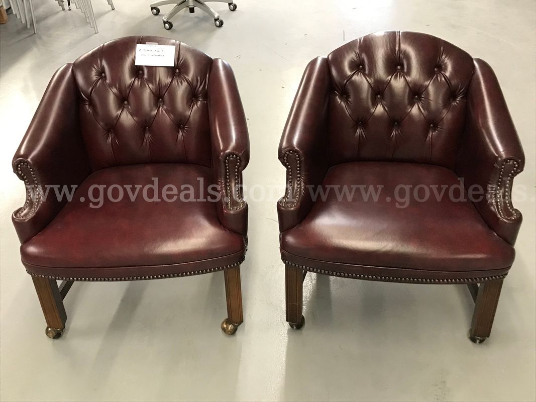 2 Tufted Accent Chairs