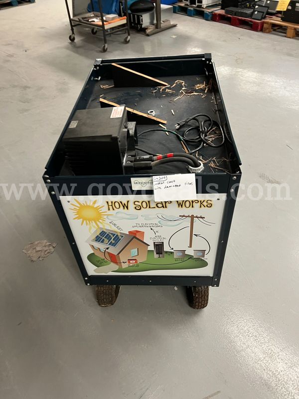 Metal Cart **Damaged Tires