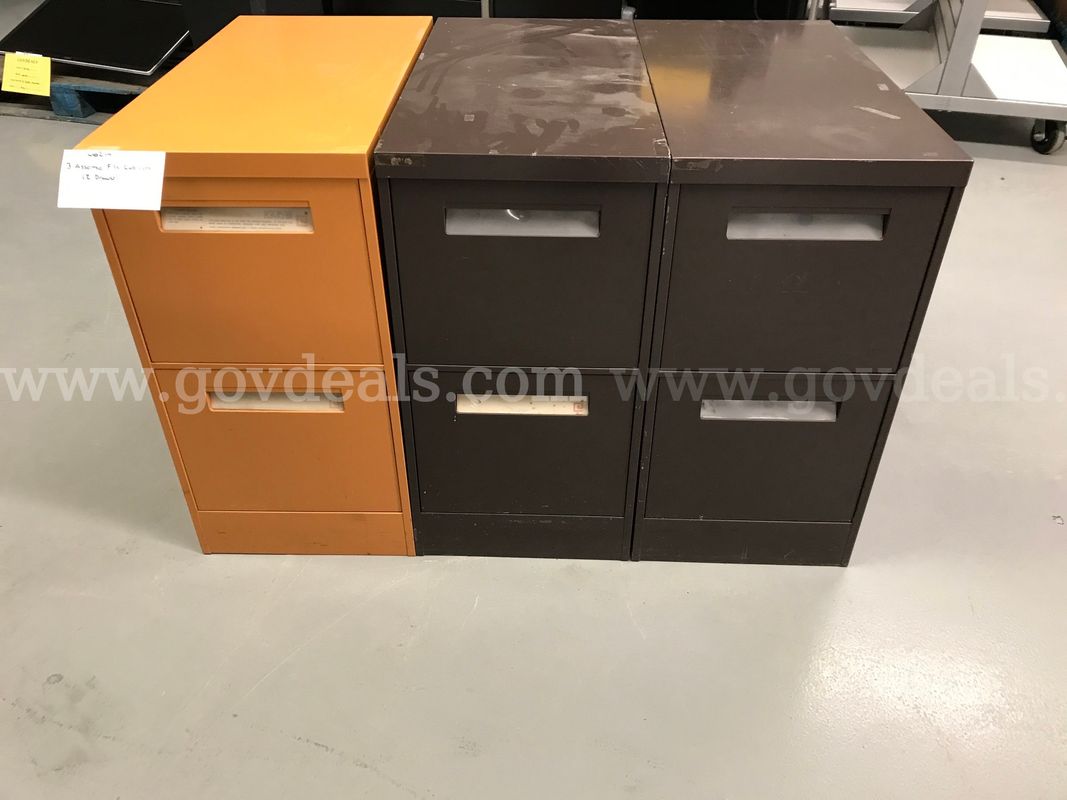 3 File Cabinets(2 Drawer)