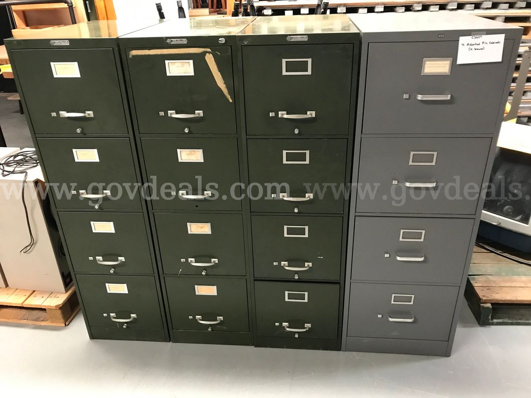 4 Assorted File Cabinets(4 Drawer)