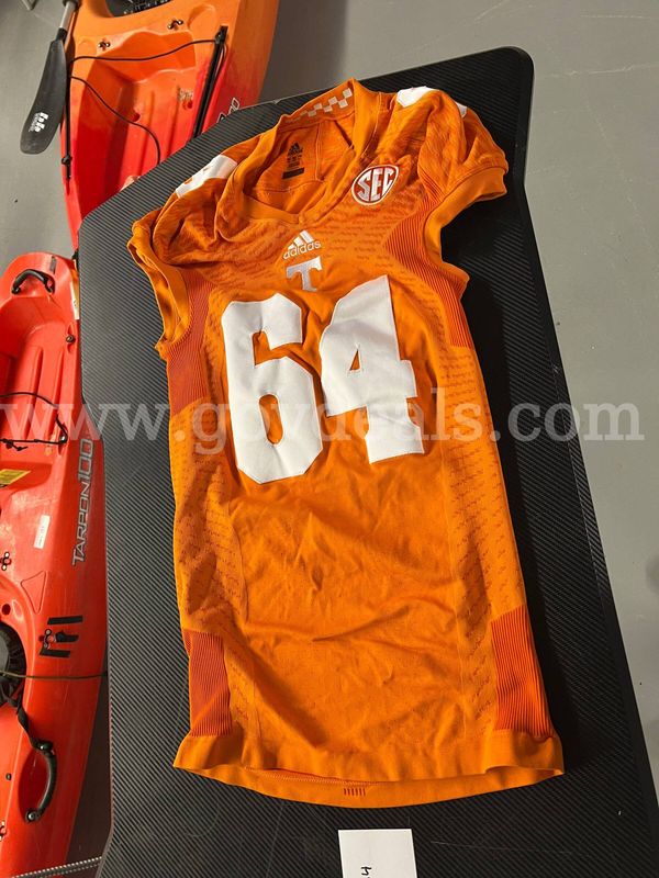 Used Football Jersey--Orange #64
