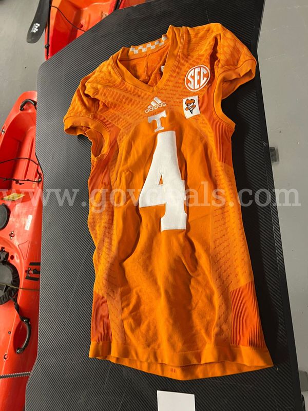 Used Football Jersey--Orange #4
