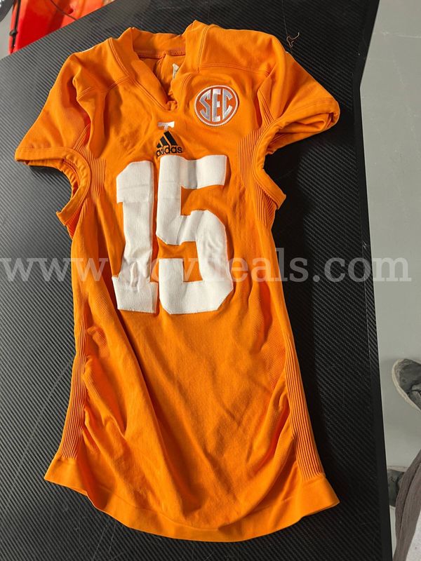 Used Football Jersey--Orange #15