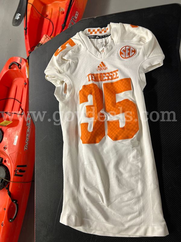 Used Football Jersey--White #35