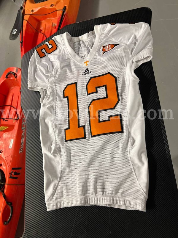 Used Football Jersey--White #12