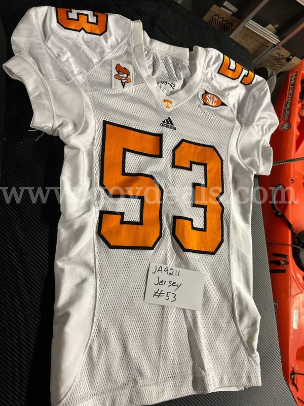 Used Football Jersey--White #53