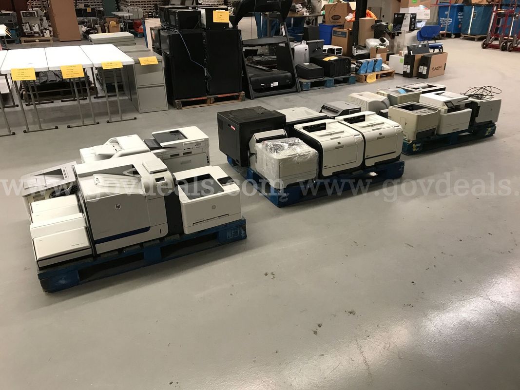 3 Pallets of Printers