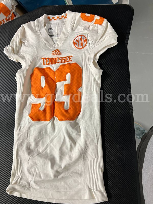 Used Football Jersey--White #93