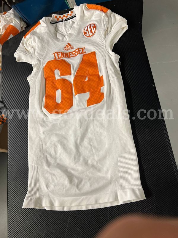 Used Football Jersey--White #64