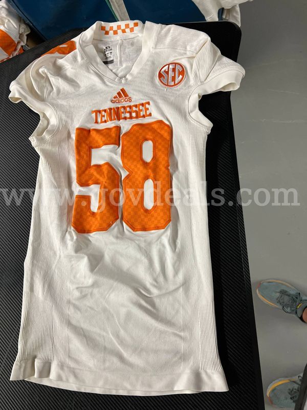 Used Football Jersey--White #58