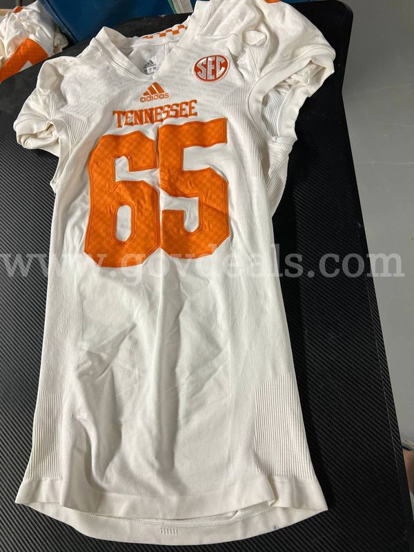 Used Football Jersey--White #65