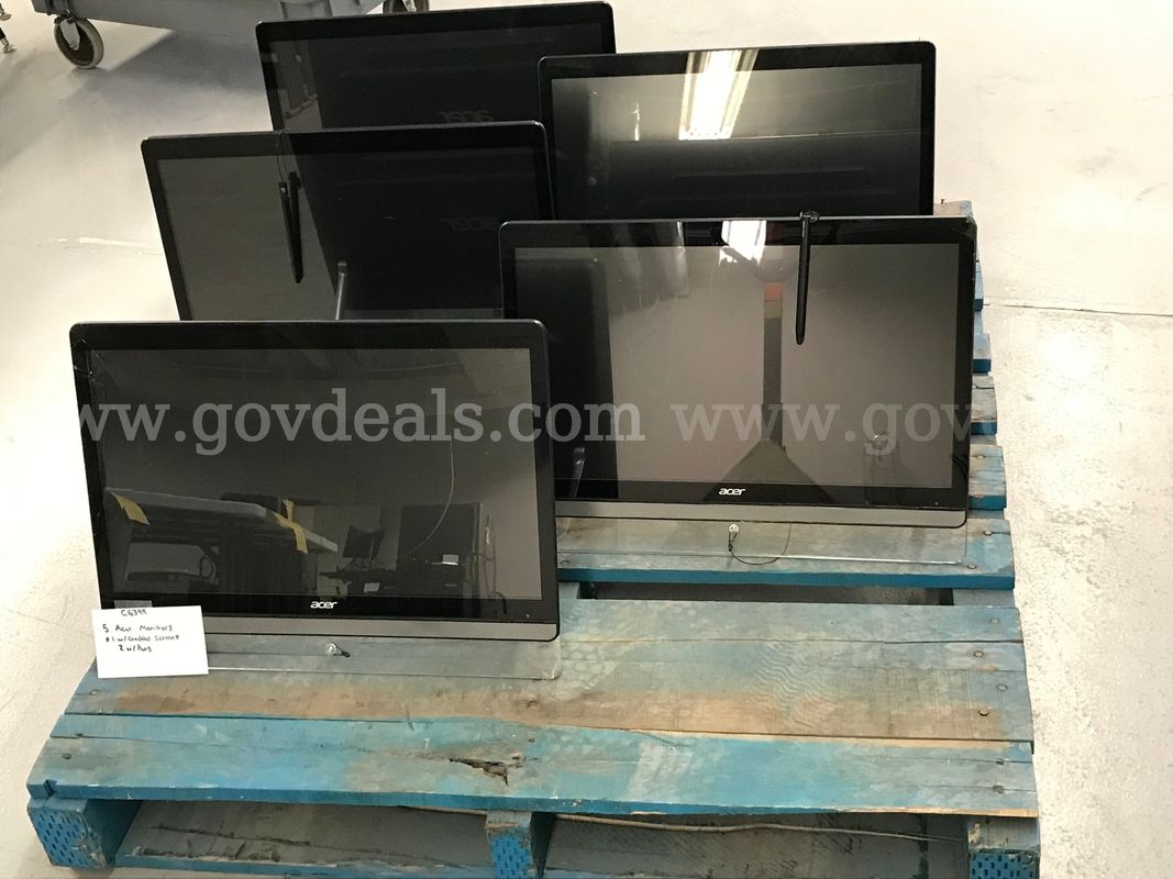5 Acer Monitors **1w/Cracked Screen, 2w/Pens