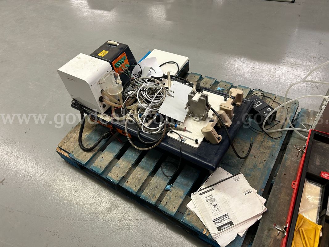 3 pallets of laboratory equipment