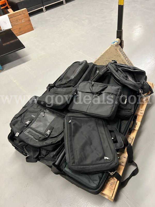 pallet of assorted empty bags