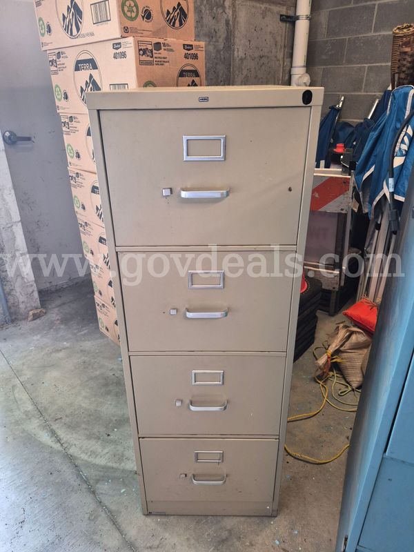 Two 4-Drawer File Cabinets