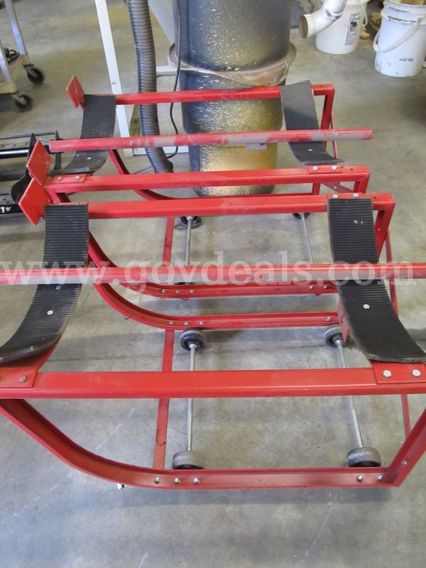 Lot of Two (2) 55 Gallon Drum Carts