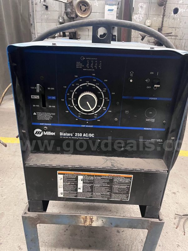 Miller Dial Arc 250 Welder. Tag#53453