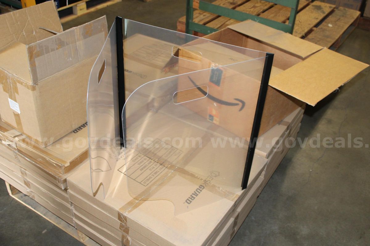 Tri-Fold Plastic Student Desk Shields-Portable