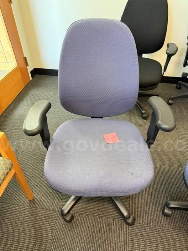 (1) Blue Task Chair