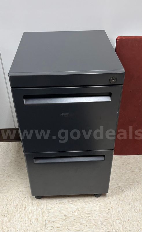 (1) Two-drawer metal file cabinet