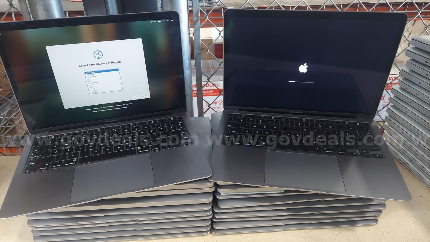 LOT OF 57 APPLE MACBOOKS - A2179