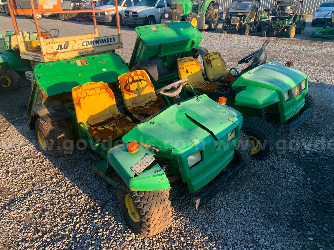 JOHN DEERE MOTORIZED CARTS (2)