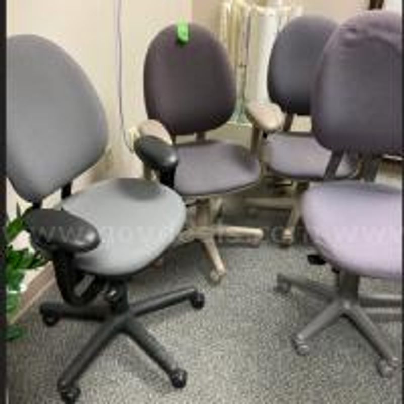 Quantity 4 misc. office chairs