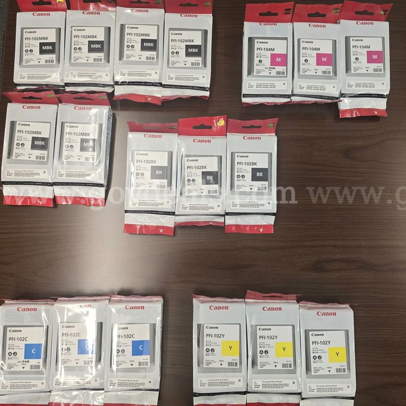Color ink and maintenance cartridge for various Canon iPF Series, ImagePROGRAF series printers