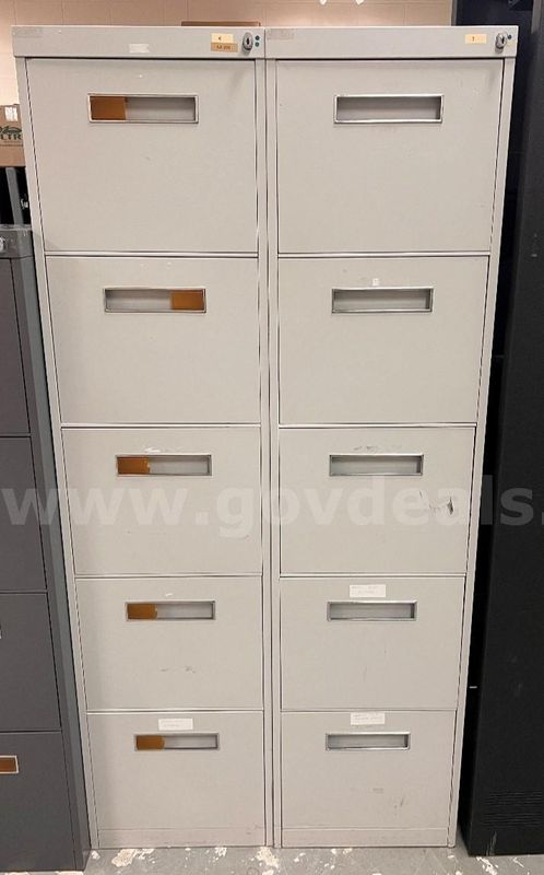 Vertical File Cabinets (6)