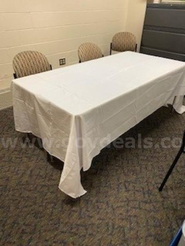 White tablecloths (60” x 126”) (QTY of 17)