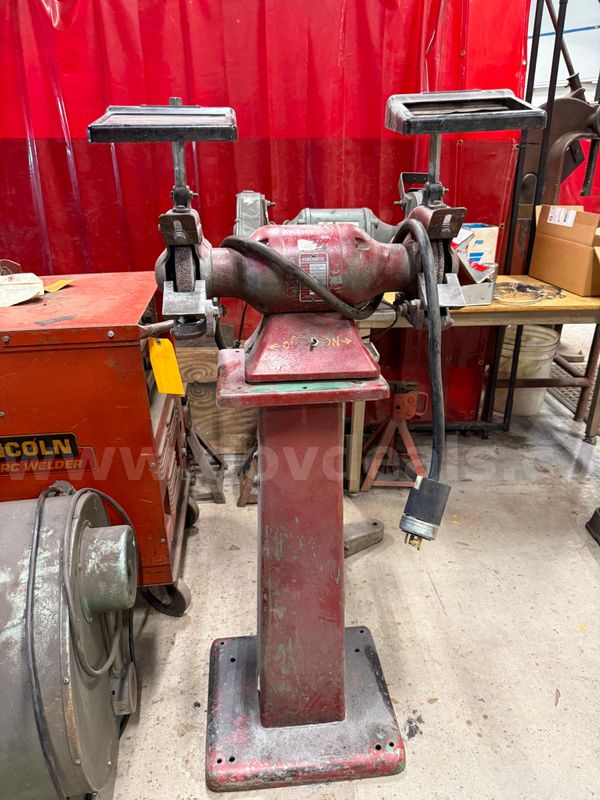 Welding Equipment: 11 Items, wire feeder, lathe, bench grinder, welder...and more