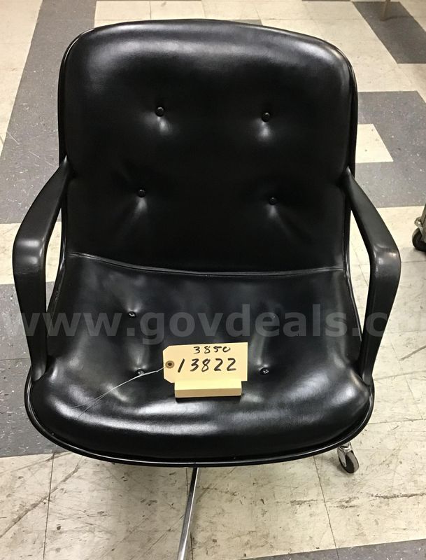 Black office chair with wheels