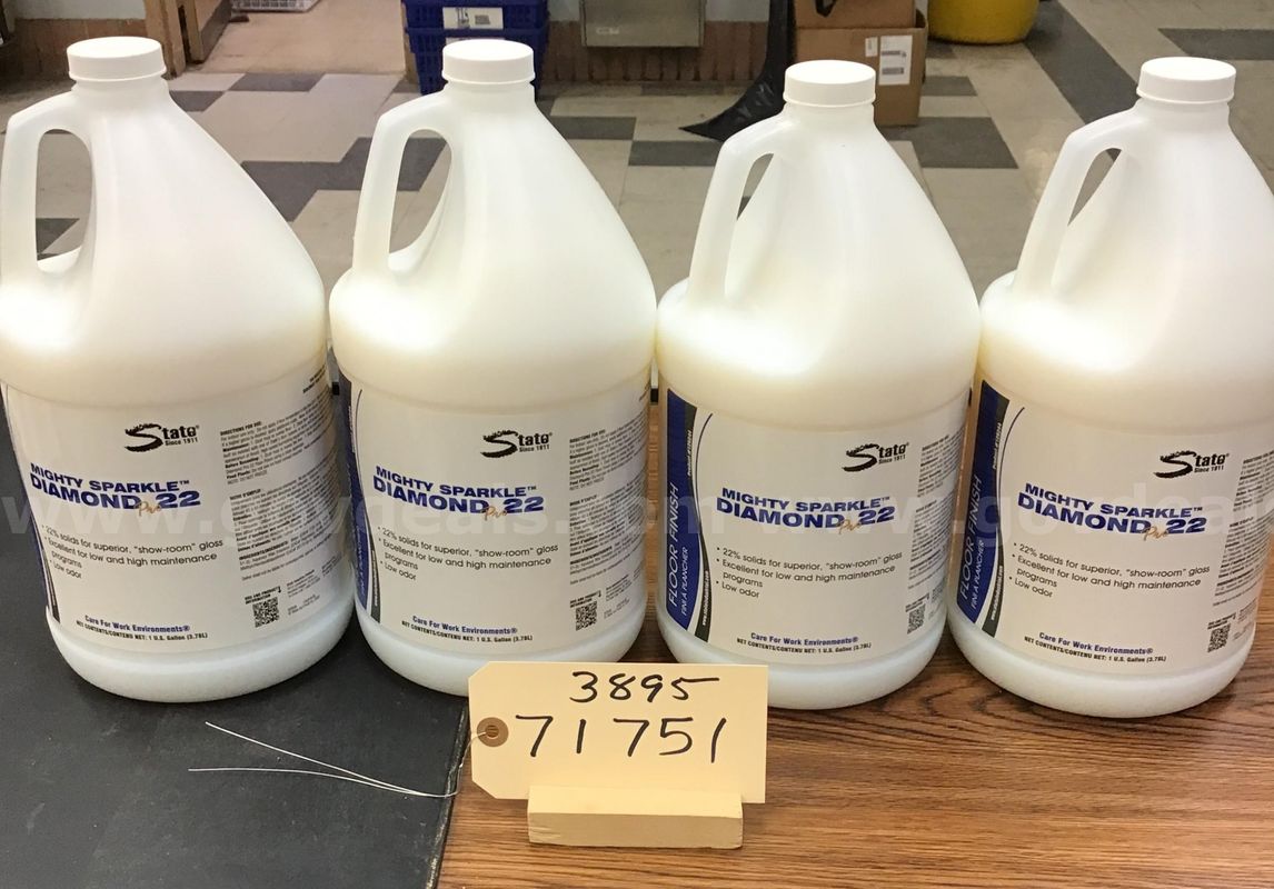Lot of (4) 1 gallon jugs of floor finish