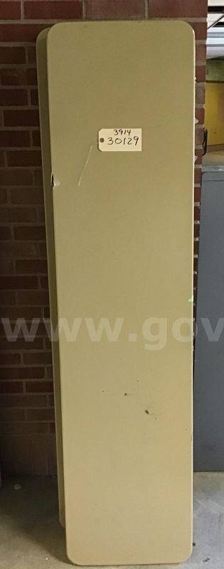 Lot of 3 tables (tan), 72" x 18" x 29".