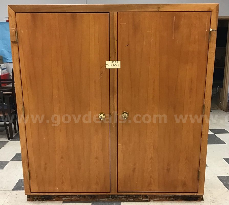 Wood cabinet 72" x 76" x 24"
