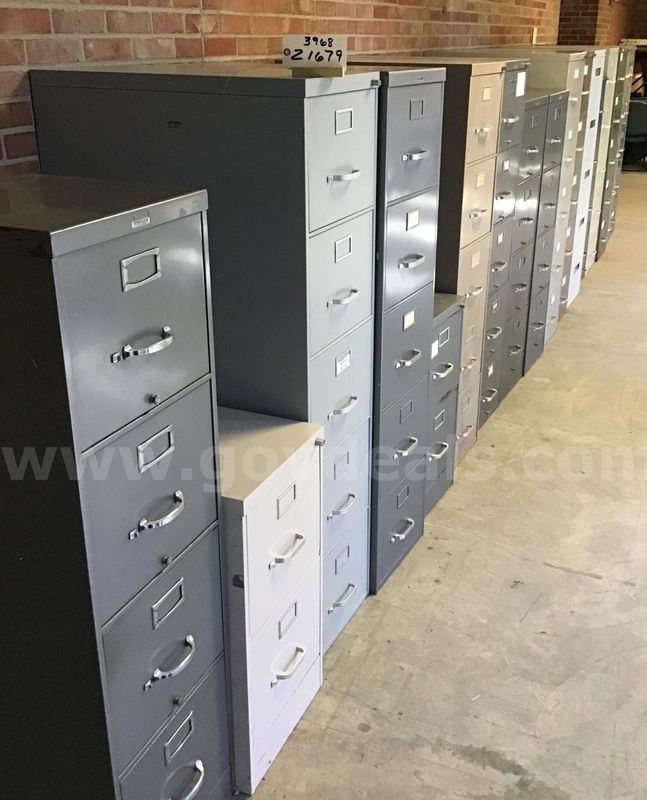 Lot of 17 file cabinets