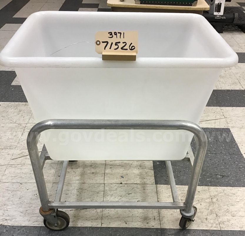 Tub with cart with wheels 30" x 24" x 36"