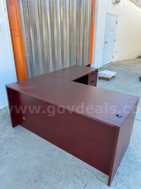 Used office desk with return