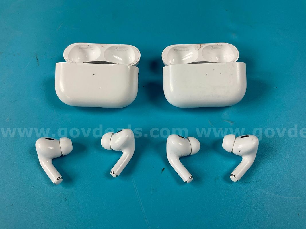 2 - Apple AirPods Pro 2 with MagSafe Charging Case (USB-C) Model A2968, Both Power On