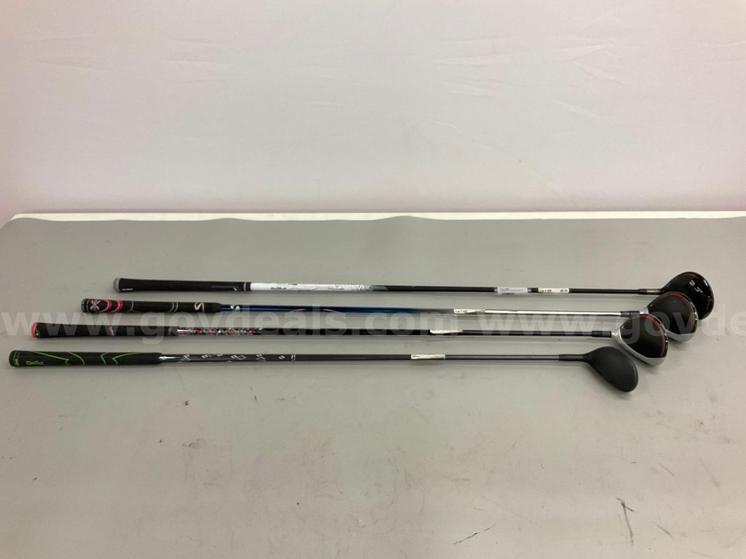 4 - Golf Club Drivers:TaylorMade, Callaway and Ping with Graphite Shafts