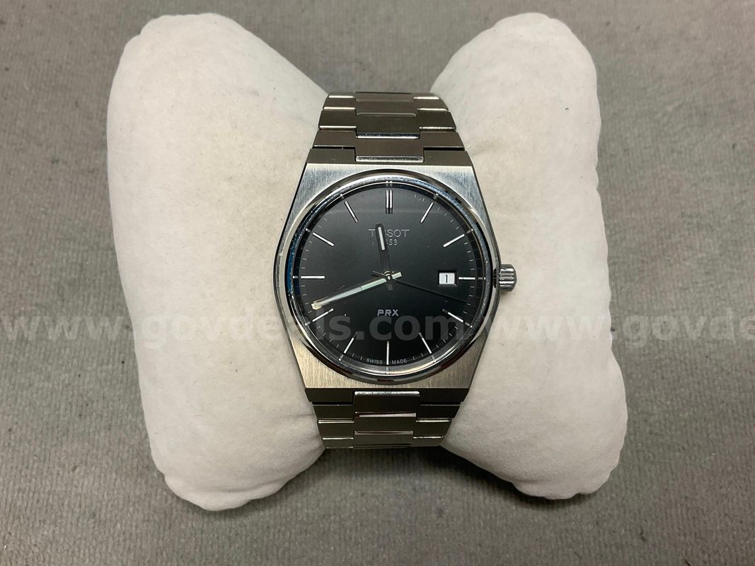 Tissot PRX Watch, Model T137410A with Quartz Movement and 6.75" Strap, Watch Runs