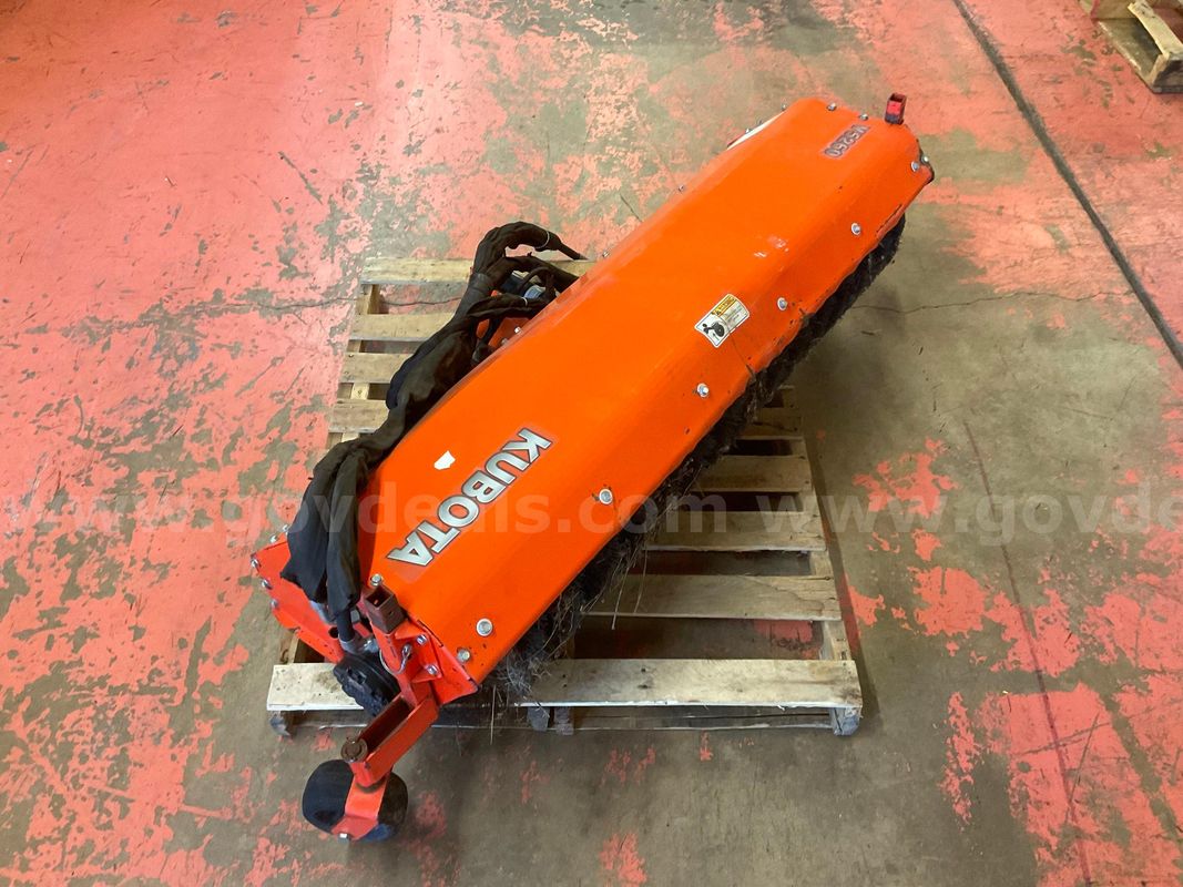 Kubota V5260 60" Hydraulic Rotary Broom/Sweeper Attachment, Untested