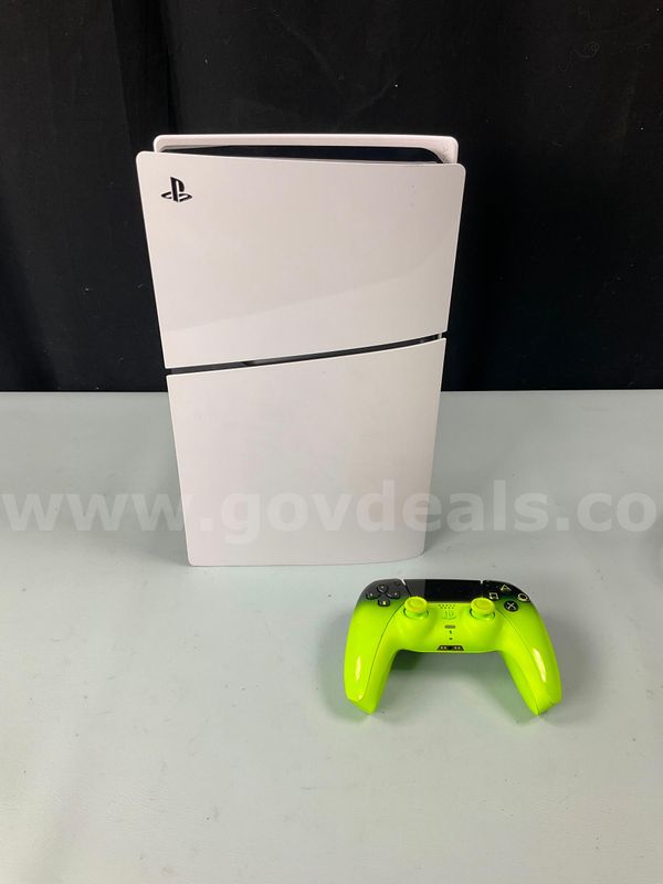 Sony PlayStation 5 Gaming Console with Controller, Both Power On (Power Cord Not Included)